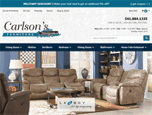 Tablet Screenshot of carlsonsfurniture.com